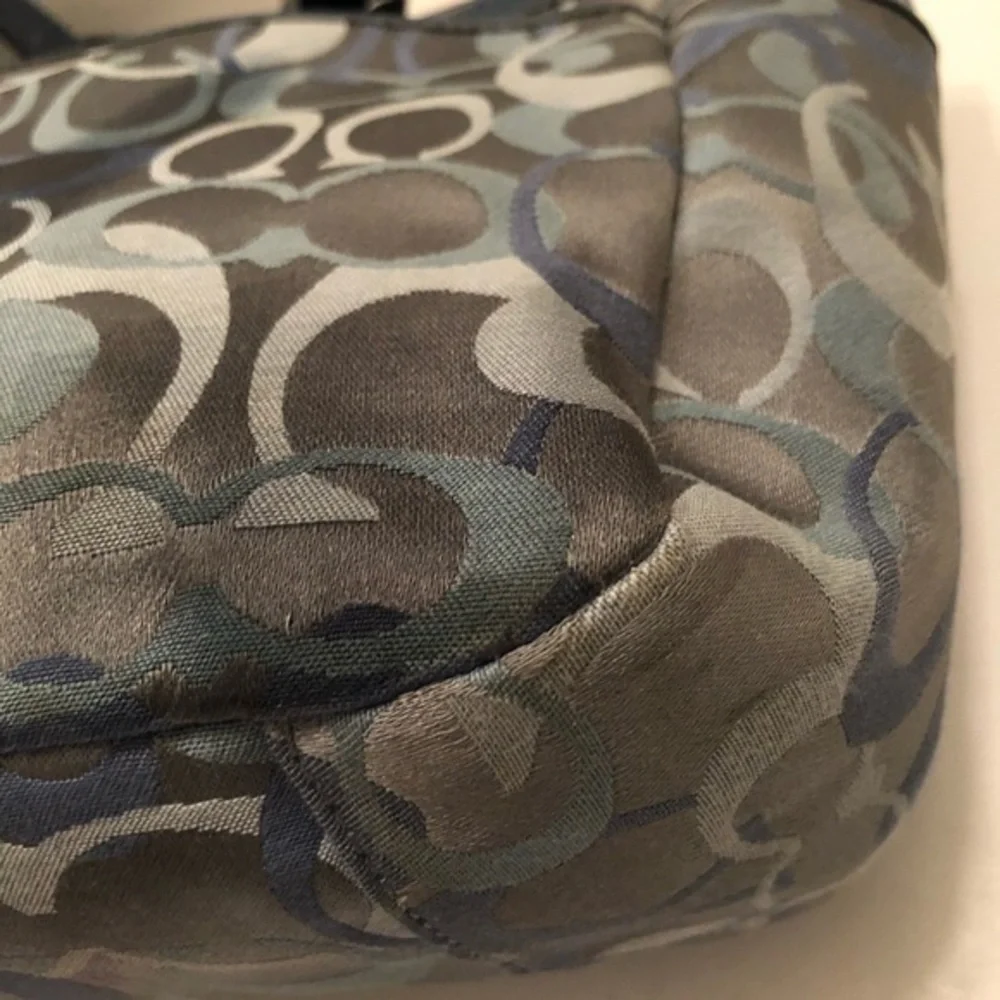 Coach vintage Y2K blue optic c tote bag f17881
